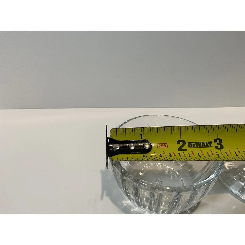 Vintage Bormioli Glass w/‎ Hearts Lid Candy Bowl Jewelry Holder Italy35